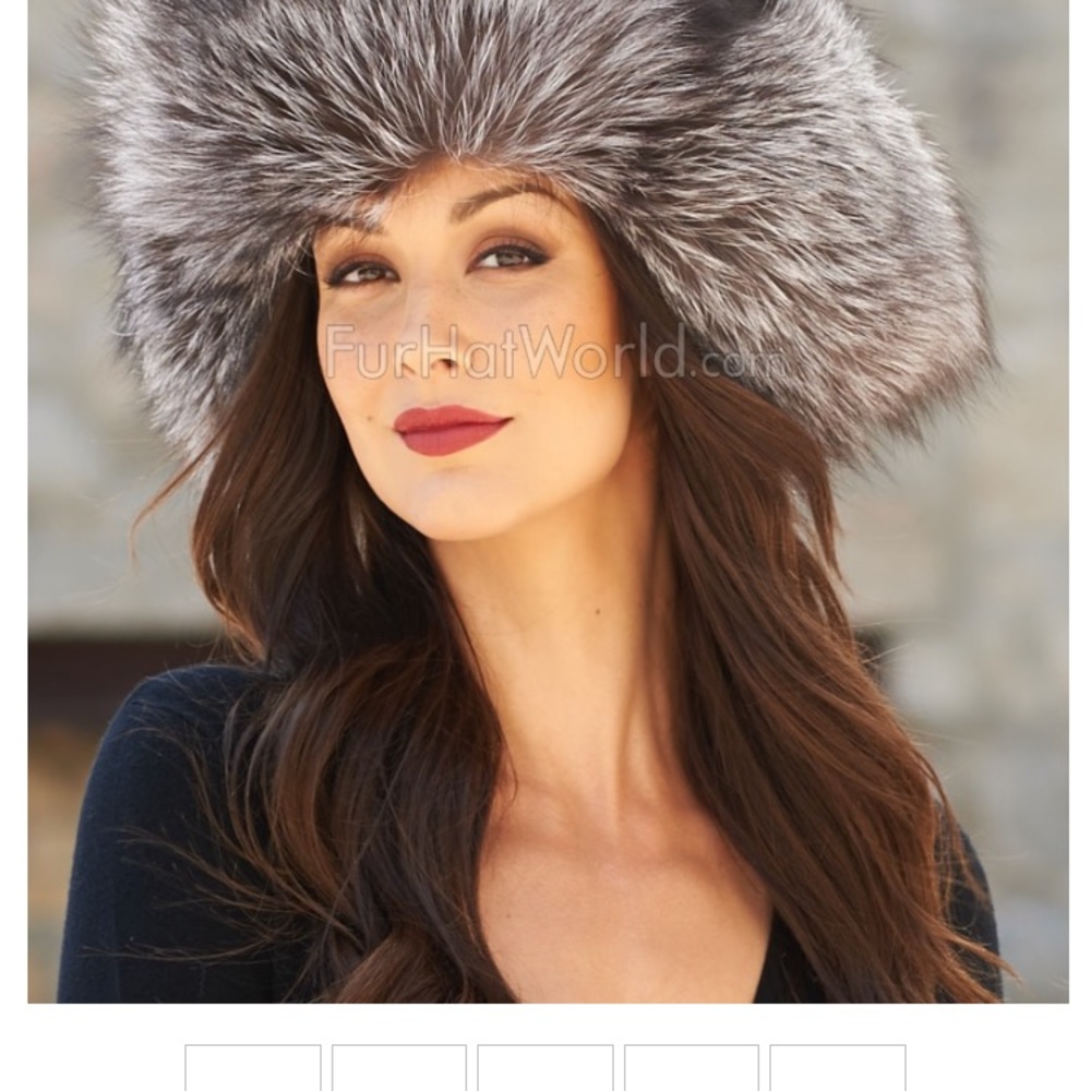 Russian Fur Hat - Silver Fox - Small